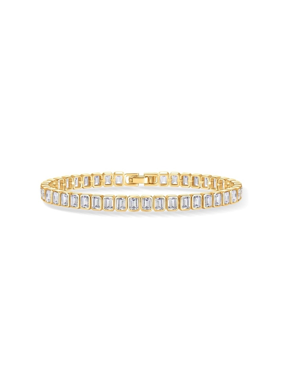 Shashi Emerald Cut Baguette Tennis Bracelet